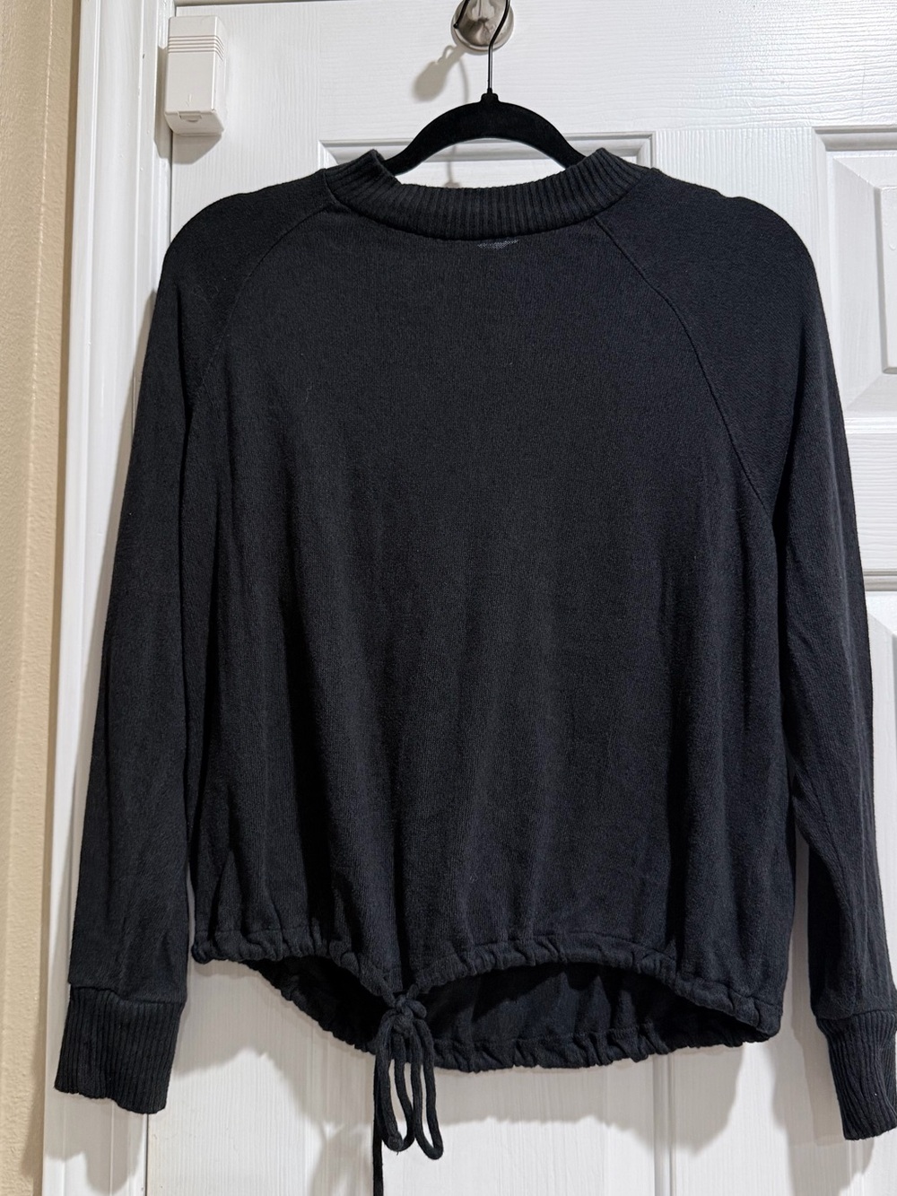 Black drawstring sweater